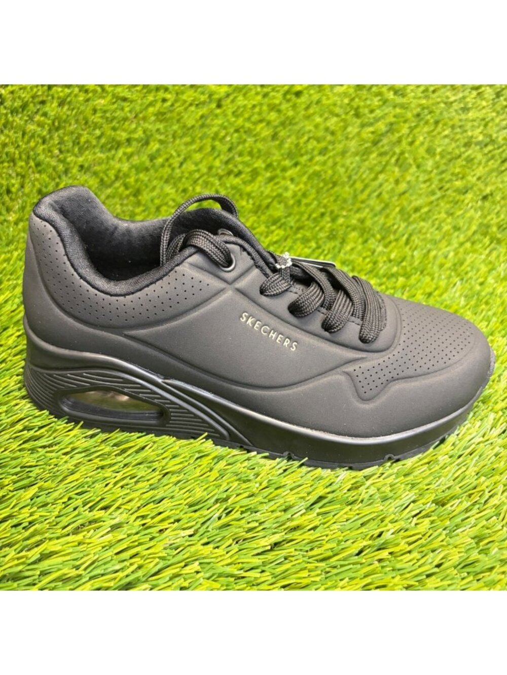 Skechers Uno-Stand on Air Womens Size 5.5 Black Athletic Running Shoes Sneakers
